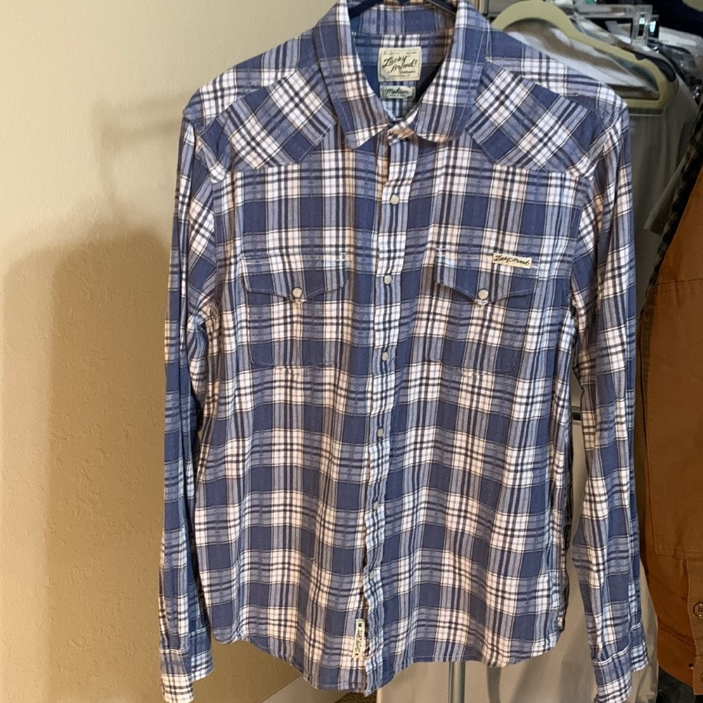 Lucky brand button down western style shirt